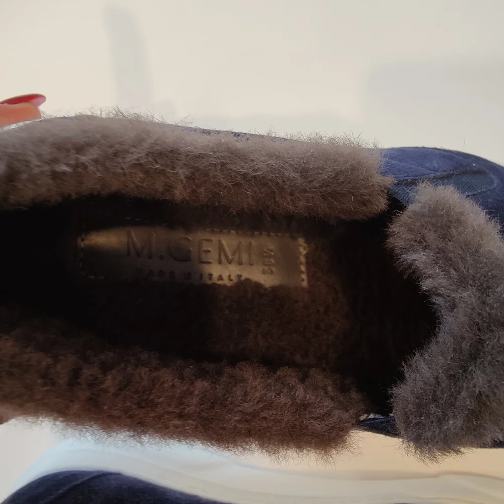 M. GEMI The Cerchio Shearling Sneakers Slip-On - Picture 5 of 8